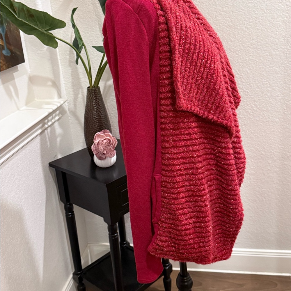 Lucky Brand Red Women's Cardigan, size SMALL in good used condition! - Picture 3 of 7